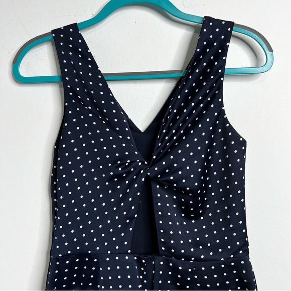 Banana Republic Polka Dot Twist Back Crop Jumpsuit - Picture 13 of 14